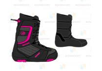 Сноубордические ботинки Bonza Zombie women black/pink