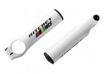 Ritchey рога wcs, 85 мм х 22,2 мм, алюмин 6061., белые с логотипом, торг.упак.