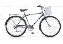 Велосипед Stels Navigator 350 Gent 28 (2016) Синий (с корзиной) 