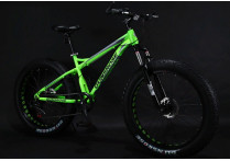 Велосипед Fatbike GUNSROSE зеленый на спицах