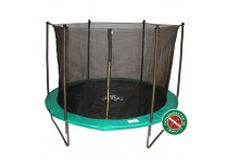 Батут DFC JUMP 10ft с сеткой, складной, чехол, green (305см)