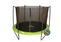 Батут DFC JUMP 12ft с сеткой, складной, чехол, apple green (366см)