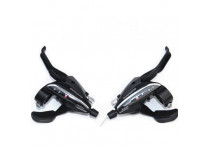 Шифтер/тормозная ручка Shimano Acera EF65 лев/пр 3x8 тр.+оплетк черный ESTEF65P8A3L