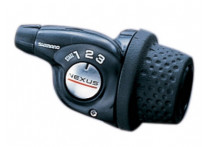 Shimano шифтер задний Nexus SL-3S35E, механизм revo, 3 скорости, трос и оплетка (2550мм), в комплекте с bell crank 3 (алюминиевый корпус)