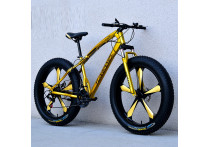 Велосипед Fatbike Beinaiqi-2 золотой на дисках