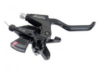Shimano шифтер/тормозная ручка, st-m310-2r, правая 8 ск., трос 2050мм, rapidfire plus, алюминий, для v-brake, чёрная, без уп.