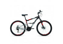 Велосипед 26' Altair MTB FS 26 2.0 disc 18 ск Черный/Красный 19-20 г