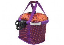 Корзина передняя Kelly's shopper. размер: 36x32x28см. с крепежом на руль 22,2/25,4/31,8мм. максимальная нагрузка до 4 кг. быстросъёмное крепление. цвет: фиолетовый