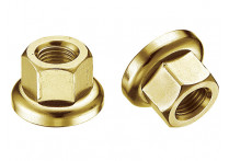 MR.CONTROL Гайка M-FXS для оси Fix Gear, закалённая сталь, M10X1.0, L:14,6мм, золотая
