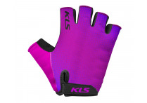 Перчатки KLS FACTOR PURPLE S, лёгкие из лайкры, нескользящая ладонь с вставками из пены