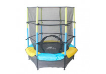 Батут DFC JUMP KIDS 55' желт/син, сетка (137см)