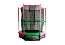 Батут DFC JUMP KIDS 55' зел/роз, сетка (137см) Батут DFC JUMP KIDS 55' зел/роз, сетка (137см)