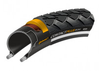 Continental CONTACT Plus, 28 x 1.6, 42-622, чёр./чёр. Reflex, 180TPI, SafetyPlusBreaker, E50
