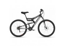 Велосипед Black One Hooligan FS 26 D черный/серый 2020-2021 40027 (18')(HD00000359)