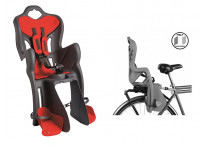 BELLELLI Сидение заднее B-One Clamp, тёмно-серое с красной вставкой до 22кг