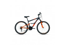 Велосипед 26' Altair MTB FS 26 1.0 18 ск Темно-серый/Оранжевый 20-21 г