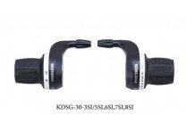Грипшифты KDSG-30-3SI 3+7ск., с тросами, рубашками и грипсами, в торговой упаковке
