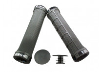Velo грипсы vlg-975-2ad2-l2-g2, 22,4х135мм, пластик/гель, с 2 ал.грипстопами g2 lock, с заглушками vlp-69-1