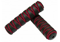 Chililon грипсы cll-131xn, 22х120мм, неопрен, 22х120мм, с заглушками, чёрно-красные