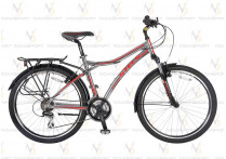 Велосипед Stels Navigator 800 (2014) Серебристый/Красный 