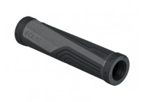 Kellys грипсы kls advancer 2d 133мм, кратон/гель, с заглушками, чёрный/серый