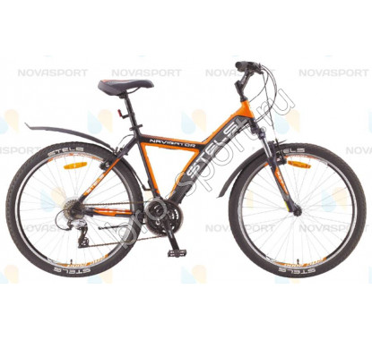 Велосипед Stels Navigator 570 V 26 (2015) Черный/Серый/Оранжевый 