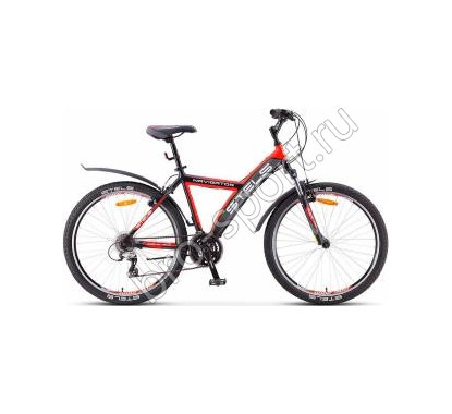 Велосипед Stels Navigator 570 V Черный/Серый/Красный (16 г)