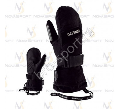Лыжные перчатки Viking Defender Mitten Black-black