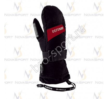 Лыжные перчатки Viking Defender Mitten Black-red