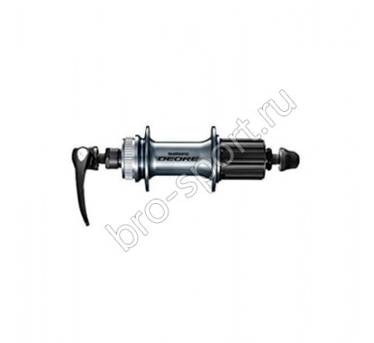 Втулка задняя Deore M6000, 32 отв, 9/10ск,C.Lock, QR,с пыльником серебро EFHM6000BZAS