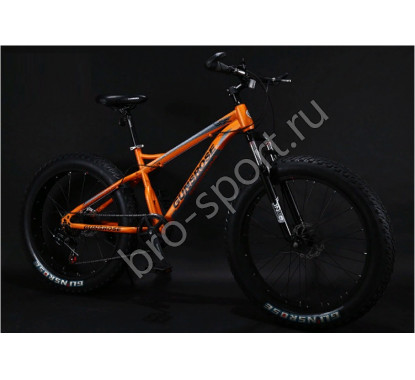 Велосипед Fatbike GUNSROSE оранжевый на спицах