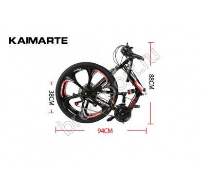 Велосипед Kaimarte KMT Classic Черный с красным на спицах