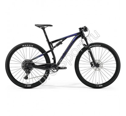Велосипед Merida Ninety-Six 9.600 GlossyBlack/Blue/Silver 2019