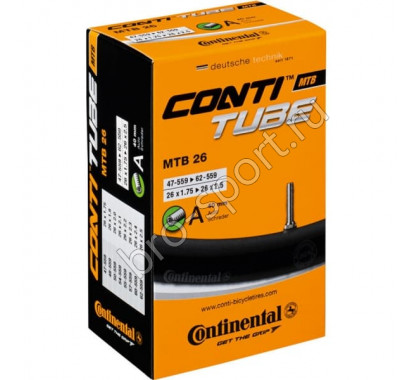 Велокамера 26' Continental MTB 26х1,75/2,5 40мм A/V/110000