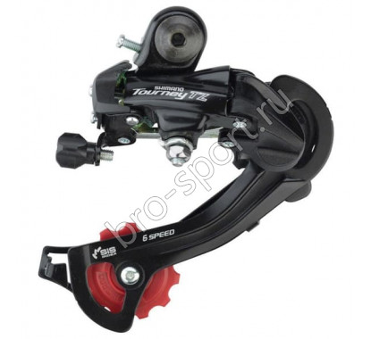Переключатель задний Shimano Tourney TZ500 GS 6ск крепление на петух ERDTZ500GSD