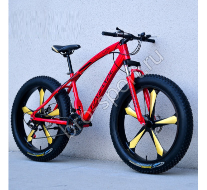 Велосипед Fatbike Beinaiqi-2 красный на дисках