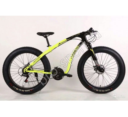 Велосипед Fatbike Jaguar салатневый на спицах