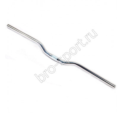 Руль MTB HB-T305,алюм., L-690mm, 25,4mm,подъем 30мм, серебристый