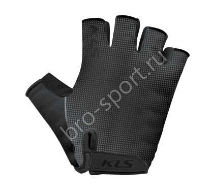Перчатки KLS FACTOR BLACK L, лёгкие из лайкры, нескользящая ладонь с вставками из пены