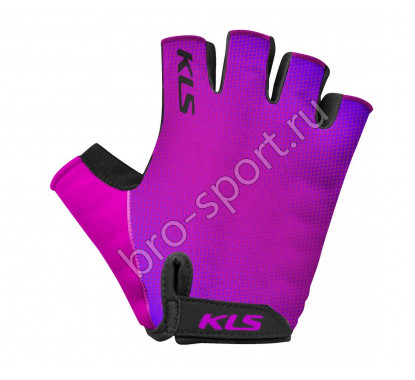 Перчатки KLS FACTOR PURPLE S, лёгкие из лайкры, нескользящая ладонь с вставками из пены