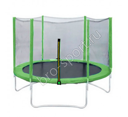 Батут DFC Trampoline Fitness 16ft наружн.сетка, св.зел. (488см)