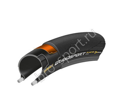 Велосипедная покрышка Покрышка Continental Grand Sport Race 700 x 28C,(28-622) чёрная, борт-кевлар