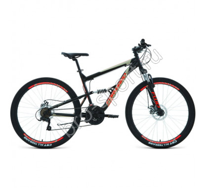 Велосипед 27,5' Forward Raptor 27,5 2.0 disc Черный/Красный 19-20 г