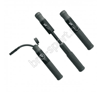 Мининасос SKS AIRFLEX EXPLORER под вентиль S/A, длина 205мм, макс.давление 5Bar, вес 132г, алюминий/пластик, с выдвижным шлангом, чёрный