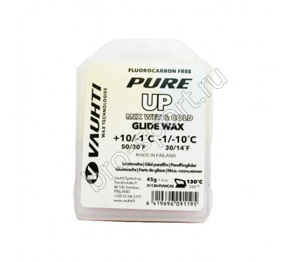 Мазь скольжения VAUHTI PURE UP MIX WET & COLD +10°C/-1°C -1°C/-10°C 45 г