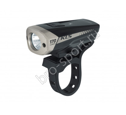 Kellys фонарь передний KLS SPITFIRE, 170 Lm х 2,2 час, 4 режима, зарядка от USB, цвет черный
