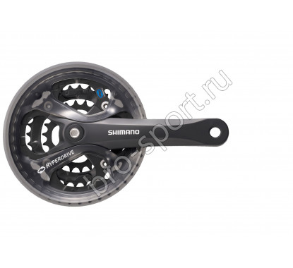 Система Shimano Altus, M311, 170мм, Кв, 42/32/22T, черн