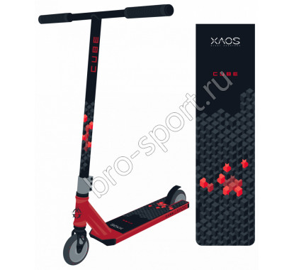 Самокат трюковый XAOS Cube Red 110 мм