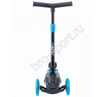 Самокат 3-х колесный RIDEX 3D Robin, 120/90 мм, неоновый голубой