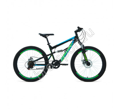 Велосипед 24' Forward Raptor 24 2.0 disc 20-21 г 39261 15' Черный/Бирюзовый/RBKW1F146003